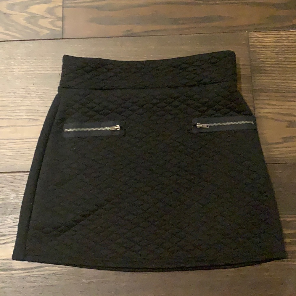 Black skirt with zippers. Cheryl Kids creations